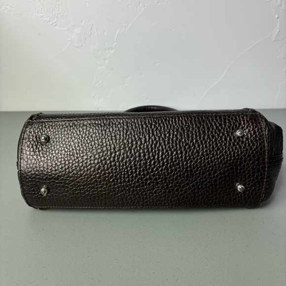 Brighton Brown Pebbled Leather Handbag Purse - Picture 7 of 10